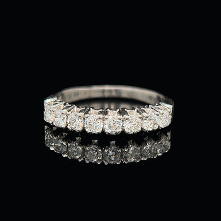 Vintage, Wedding Ring, Wedding Band, Fashion Ring, Diamond, 18K White Gold