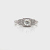 Art Deco, Antique, Vintage, Engagement Ring, Wedding Ring, Diamond, Platinum