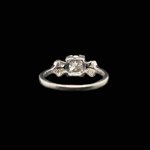 Art Deco .65ct. Diamond Antique Engagement - Fashion Ring Platinum - J34045