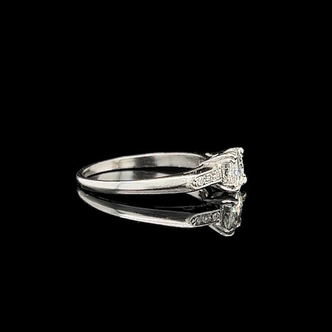 Art Deco, Antique, Vintage, Engagement Ring, Wedding Ring, Diamond, Platinum, Conflict Free