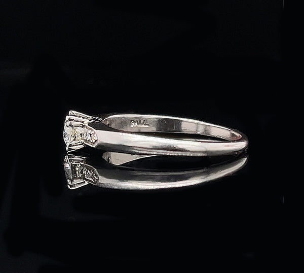 Art Deco, Antique, Vintage, Engagement Ring, Wedding Ring, Diamond, Palladium 