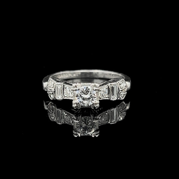 Vintage, Engagement Ring, Wedding Ring, Diamond, Platinum 