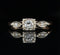 Vintage, Engagement Ring, Wedding Ring, Diamond, 14K Yellow Gold, 14K White Gold 