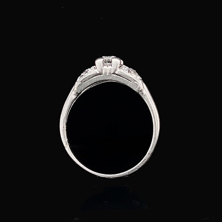 Art Deco, Antique, Vintage, Engagement Ring, Wedding Ring, Diamond, Platinum, Granat Bros. 