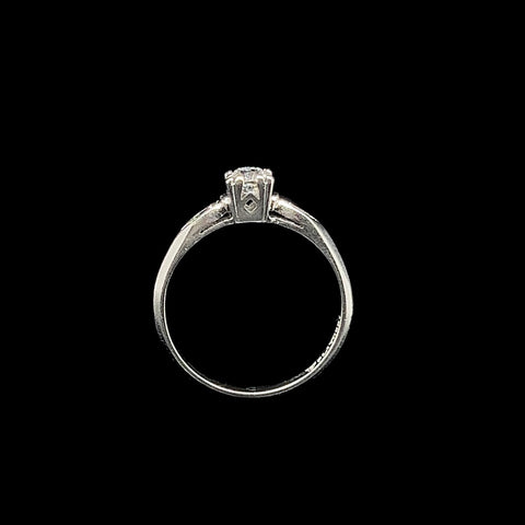 Art Deco .25ct. Diamond Antique Engagement Ring Platinum - J37785