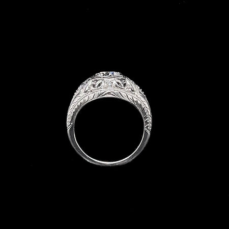 Art Deco, Vintage, Engagement Ring, Wedding Ring, Diamond, Platinum  