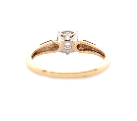 Art Deco, Antique, Vintage, Engagement Ring, Wedding Ring, 14K Yellow Gold, 14K White Gold 