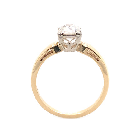 Art Deco, Antique, Vintage, Engagement Ring, Wedding Ring, 14K Yellow Gold, 14K White Gold 