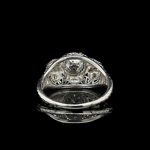 Art Deco, Antique, Vintage, Engagement Ring, Wedding Ring, Diamond, Platinum, Conflict Free Diamond