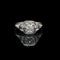 Art Deco .40ct. Diamond & Sapphire Antique Engagement - Fashion Ring White Gold - J39108