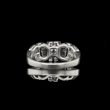 Vintage, Engagement Ring, Wedding Ring, Fashion Ring, Diamond, 18K White Gold 
