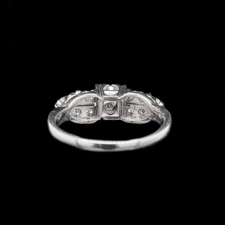 Vintage, Antique, Engagement Ring, Wedding Ring, Fashion Ring, Diamond, 18K White Gold