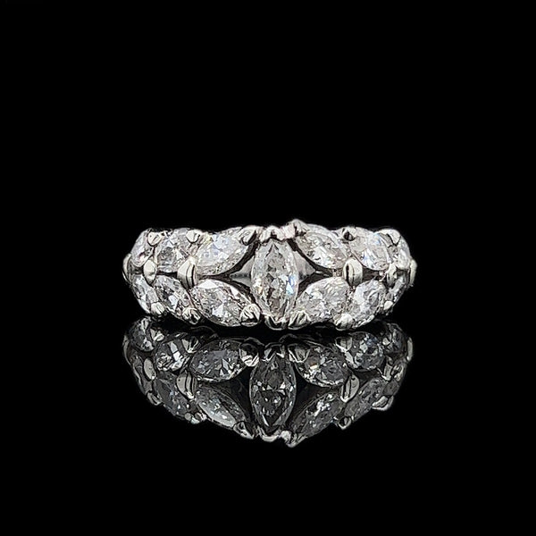 Vintage, Antique, Engagement Ring,Wedding Ring, Marquise, Diamond, Platinum 
