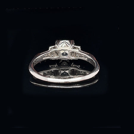 Art Deco, Engagement Ring, Wedding Ring, Diamond, Platinum, Conflict Free Diamond