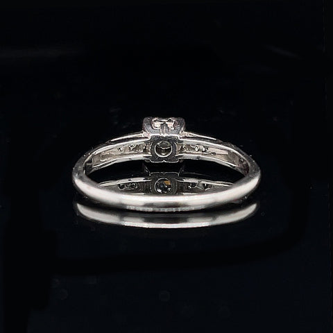 Art Deco, Antique, Vintage, Engagement Ring, Wedding Ring, Diamond, Platinum 
