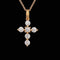 .78ct. T.W. Diamond Estate Cross Necklace 18K Yellow Gold - J39529