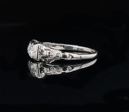 Art Deco, Antique, Vintage, Engagement Ring, Wedding Ring, Fashion Ring, Diamond, Platinum