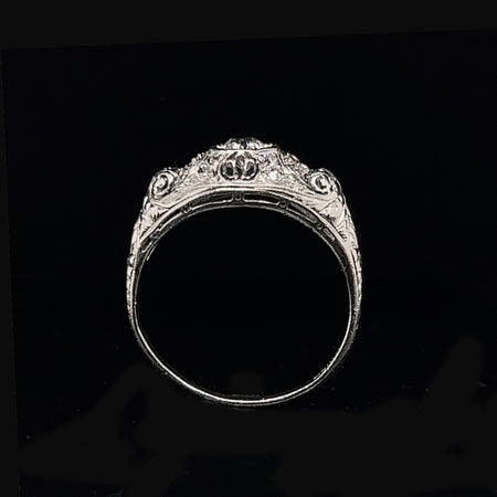 Edwardian, Antique, Vintage, Engagement Ring, Wedding Ring, Diamond, Platinum