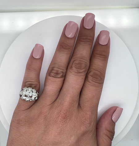 Art Deco, Antique, Vintage, Engagement Ring, Wedding Ring, Diamond, 12K White Gold 