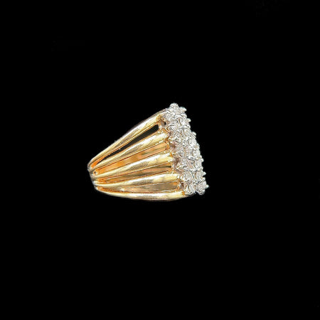 .50ct. T.W. Diamond Estate Wedding - Fashion Ring Yellow & White Gold - J39944