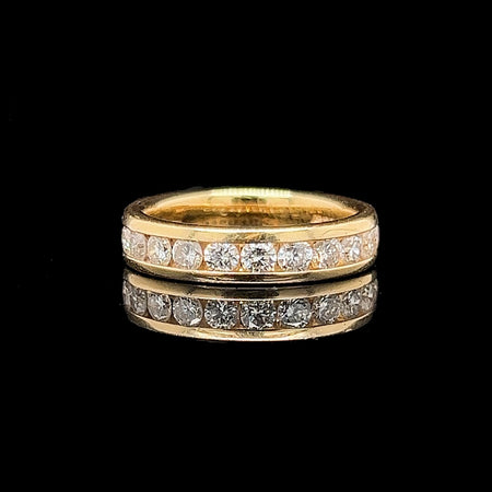 Estate, Wedding Ring, Anniversary Band, Diamond, 18K Yellow Gold