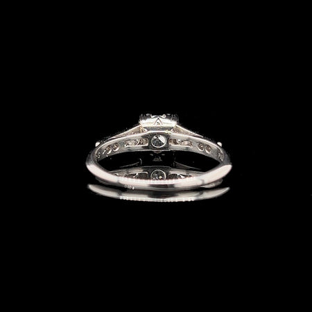Art Deco, Antique, Vintage, Engagement Ring, Wedding Ring, Diamond, Palladium 