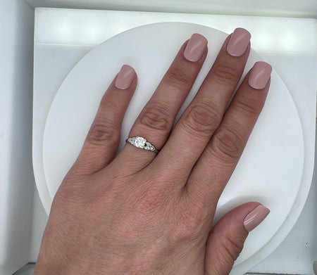 Vintage, Engagement Ring, Wedding Ring, Fashion Ring, Diamond, Platinum 